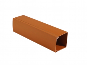 Zakrývací profil podélníku 40 x 40 mm, s víčkem ( plastový obal )